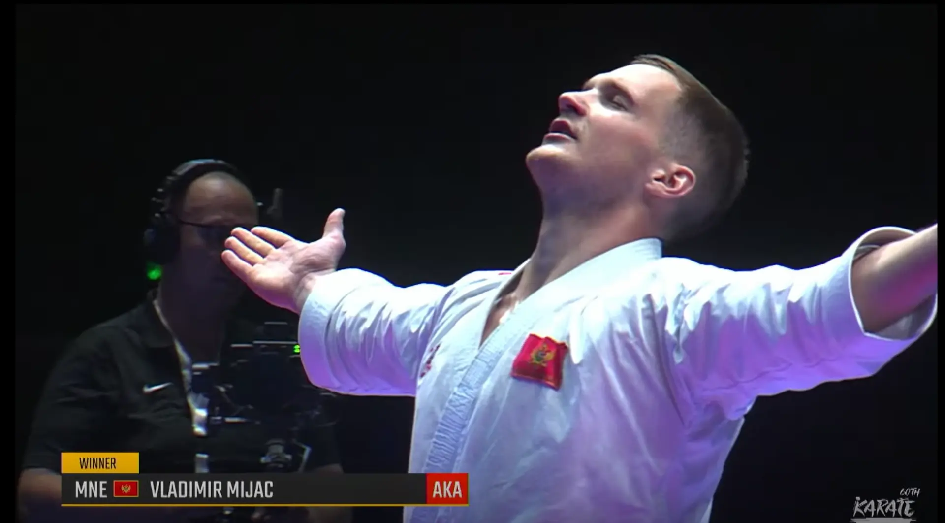 Vladimir Mijač slavi pobjedu na takmičenju.